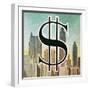 Sign for the Us Dollar-English School-Framed Giclee Print