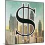 Sign for the Us Dollar-English School-Mounted Giclee Print