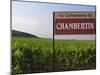 Sign Ici Commence Le Chambertin, Grand Cru Vineyard, Bourgogne, France-Per Karlsson-Mounted Photographic Print