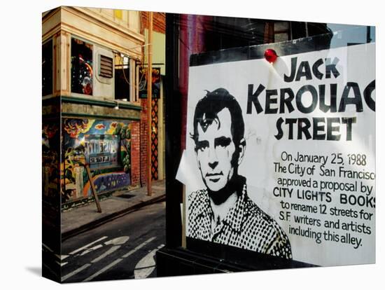 Sign, Jack Kerouac Street, North Beach District, San Francisco, United States of America-Richard Cummins-Stretched Canvas