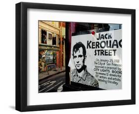 Sign, Jack Kerouac Street, North Beach District, San Francisco, United States of America-Richard Cummins-Framed Photographic Print