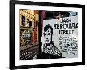 Sign, Jack Kerouac Street, North Beach District, San Francisco, United States of America-Richard Cummins-Framed Photographic Print