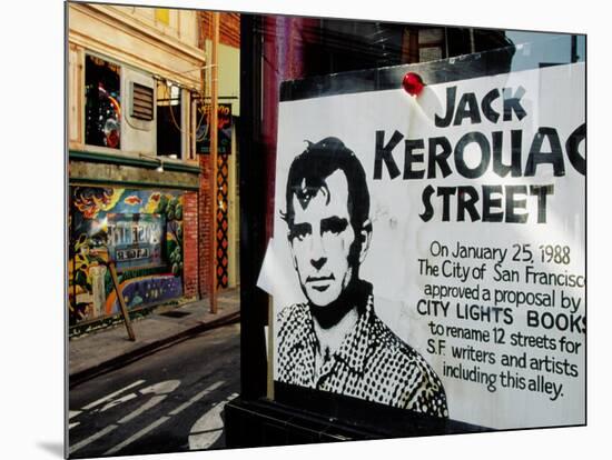 Sign, Jack Kerouac Street, North Beach District, San Francisco, United States of America-Richard Cummins-Mounted Photographic Print