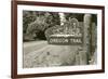 Sign Marking Oregon Trail, Near Columbia River-null-Framed Premium Giclee Print