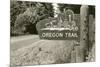 Sign Marking Oregon Trail, Near Columbia River-null-Mounted Premium Giclee Print
