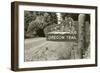 Sign Marking Oregon Trail, Near Columbia River-null-Framed Art Print