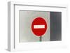 Sign, No Entry, One-Way Street-Catharina Lux-Framed Photographic Print
