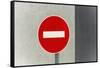 Sign, No Entry, One-Way Street-Catharina Lux-Framed Stretched Canvas