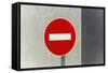 Sign, No Entry, One-Way Street-Catharina Lux-Framed Stretched Canvas