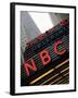 Sign of NBC News at the Rockefeller Center, New York City, New York, Usa-Bruce Yuanyue Bi-Framed Photographic Print