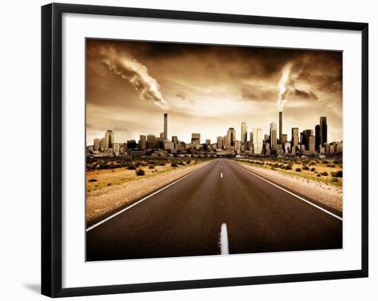 Sign Of The Times-kwest19-Framed Art Print