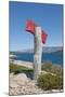 Sign on Beach, near Vrboska, Hvar Island, Croatia-Guido Cozzi-Mounted Photographic Print