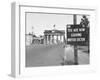 Sign on Border Warning "You are Now Leaving British Sector"-Carl Mydans-Framed Photographic Print