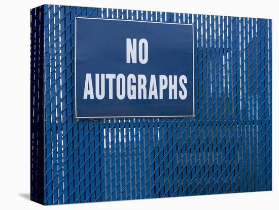 Sign on Chain-link Fence-Bryan Allen-Stretched Canvas