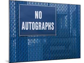 Sign on Chain-link Fence-Bryan Allen-Mounted Photographic Print