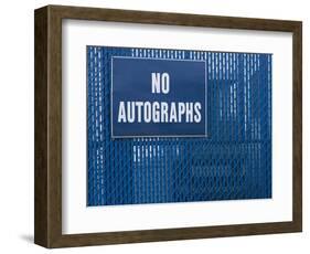 Sign on Chain-link Fence-Bryan Allen-Framed Photographic Print