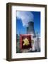 Sign on Fence at Nuclear Power Plant-null-Framed Photographic Print