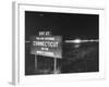 Sign on Merritt Parkway Telling Motorist That They are Now Entering the State-Bernard Hoffman-Framed Premium Photographic Print