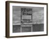 Sign on Road to Oil Boomtown-Carl Mydans-Framed Photographic Print