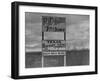 Sign on Road to Oil Boomtown-Carl Mydans-Framed Photographic Print