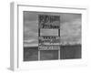 Sign on Road to Oil Boomtown-Carl Mydans-Framed Photographic Print
