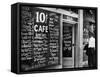 Sign Outside Luncheonette on Skid Row-Alfred Eisenstaedt-Framed Stretched Canvas