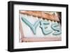 Sign saying 'YES'. La Paz, Mexico.-Julien McRoberts-Framed Photographic Print