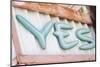 Sign saying 'YES'. La Paz, Mexico.-Julien McRoberts-Mounted Photographic Print