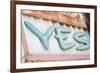 Sign saying 'YES'. La Paz, Mexico.-Julien McRoberts-Framed Photographic Print