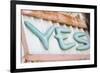 Sign saying 'YES'. La Paz, Mexico.-Julien McRoberts-Framed Photographic Print