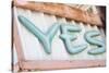 Sign saying 'YES'. La Paz, Mexico.-Julien McRoberts-Stretched Canvas