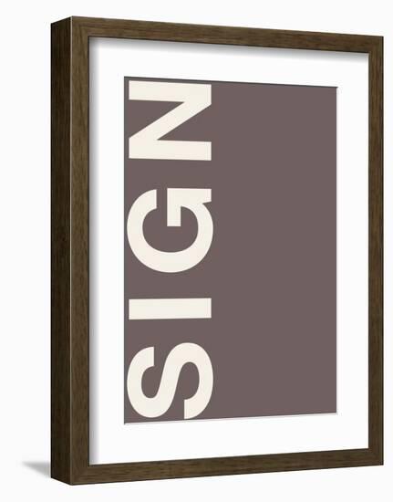 Sign-Design Fabrikken-Framed Art Print