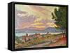 Signac: St Tropez, 1896-Paul Signac-Framed Stretched Canvas