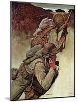 "Signal Corpsmen During Battle," September 9, 1944-Mead Schaeffer-Mounted Giclee Print