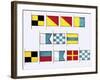 Signal Flags, Spelling Look and Learn-Escott-Framed Giclee Print