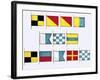 Signal Flags, Spelling Look and Learn-Escott-Framed Giclee Print