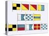 Signal Flags, Spelling Look and Learn-Escott-Stretched Canvas