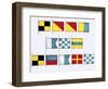 Signal Flags, Spelling Look and Learn-Escott-Framed Giclee Print