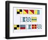 Signal Flags, Spelling Look and Learn-Escott-Framed Giclee Print