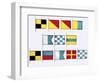 Signal Flags, Spelling Look and Learn-Escott-Framed Giclee Print