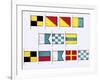 Signal Flags, Spelling Look and Learn-Escott-Framed Giclee Print