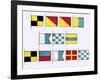 Signal Flags, Spelling Look and Learn-Escott-Framed Giclee Print