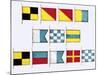 Signal Flags, Spelling Look and Learn-Escott-Mounted Giclee Print