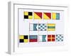 Signal Flags, Spelling Look and Learn-Escott-Framed Giclee Print