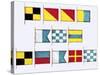 Signal Flags, Spelling Look and Learn-Escott-Stretched Canvas