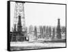 Signal Hill Oil Derricks-null-Framed Stretched Canvas