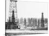 Signal Hill Oil Derricks-null-Stretched Canvas