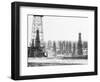 Signal Hill Oil Derricks-null-Framed Photographic Print