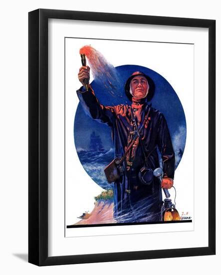 "Signaller,"December 19, 1931-J.F. Kernan-Framed Giclee Print