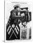 Signalman Using 20 Signalling Projector, 1937-WA & AC Churchman-Stretched Canvas